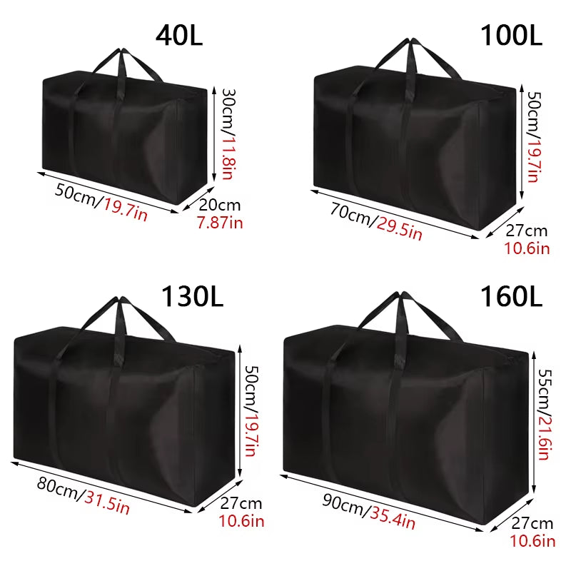 Extra Large Waterproof Moving Luggage Bags Laundry Shopping Bag Foldable Luggage Travel Bag Large Capacity Quilt Organizer